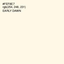 #FEF8E7 - Early Dawn Color Image